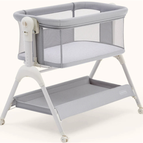 HARPPA Cuddly Sway | 3-in-1 Rocking Baby Bassinet & Bedside Sleeper with Anti-Reflux Mattress for Newborns | Attaches to Bed, Adjustable Height, Tool-Free Setup, Portable Wheels, CPSC Certified, Gentle Rocking Motion | Ideal for Infants, Safe Co-Sleeping