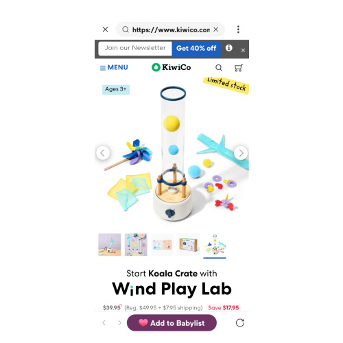 Save with a Wind Play Lab | KiwiCo