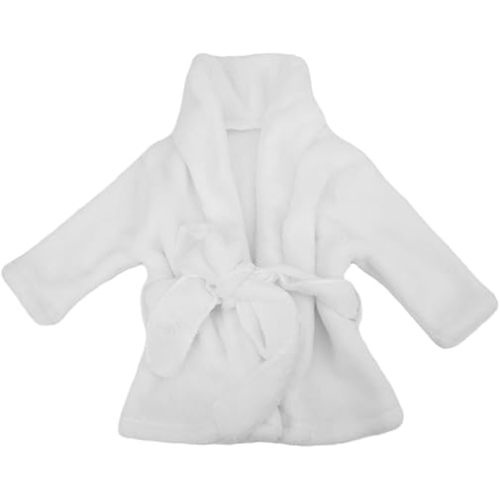 Baby Photography Bathrobe, Personalized Baby Bathrobe, Cute and Stylish for Kids Baby(White)