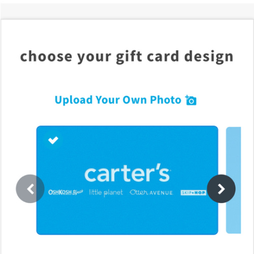 Choose your Gift Card Design | Carter's | OshKosh B'gosh | Skip Hop Gift Cards by CashStar