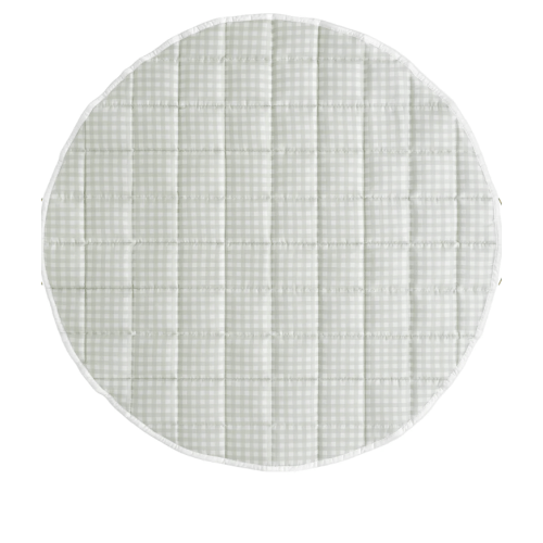 Picnic Gingham Play Mat in Green | Over The Moon