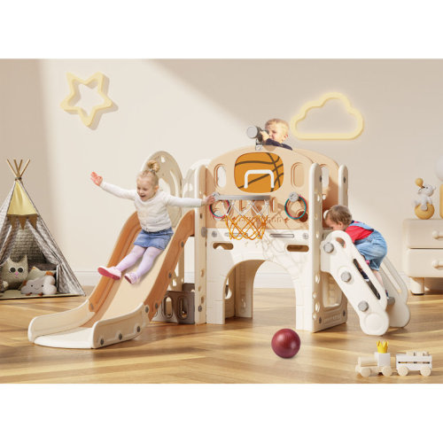 Suteck 9 in 1 Toddler Slide, Kids Slide with Climber Outdoor Indoor Slide Playset & Reviews | Wayfair