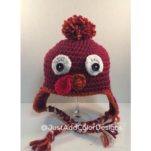 Hokie Hat: Preemie, Newborn, Baby, Toddler