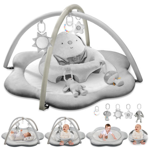 UNBRANDED 3-In-1 Baby Gym Play Mat, Baby Seats For Infants For Sitting Up, Tummy Time Mat With 5 Detachable Toys, Activity Gym Playmats For Babies Infant 0-6 6-12 Months | Wayfair