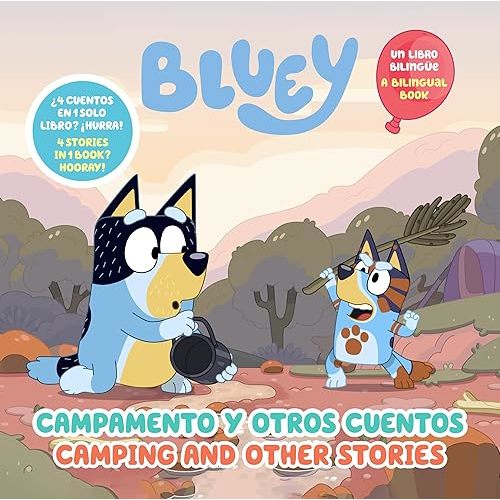 Bluey: Camping and Other Stories/Campamento y otros cuentos (Bilingual English- Spanish Edition) Hardcover – Picture Book, October 28, 2025