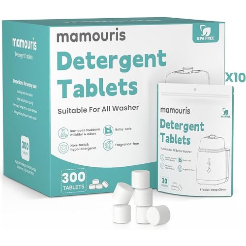 240PCS Official Detergent Cleaning Tablets: for Baby Brezza Grownsy Papablic Momfann Bottle Washer - Baby Bottle Washer Tablets for All Brands Bottles Washers Machines