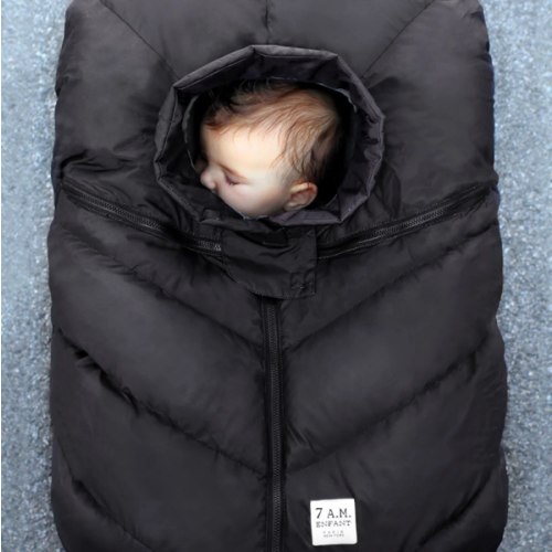 Car Seat Cocoon - Navy Plush