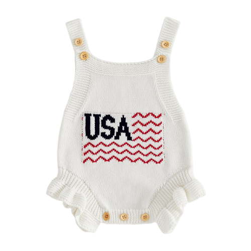 BemeyourBBs Newborn Baby Girl 4th of July Outfit 6-12M