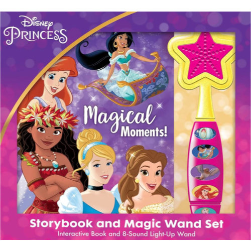 Disney Princess Storybook and Magic Wand Toy Sound Book Set - PI Kids