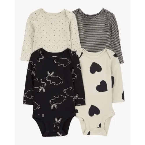 Baby 4-Pack Long-Sleeve Original Bodysuits - Carter's | Carter's