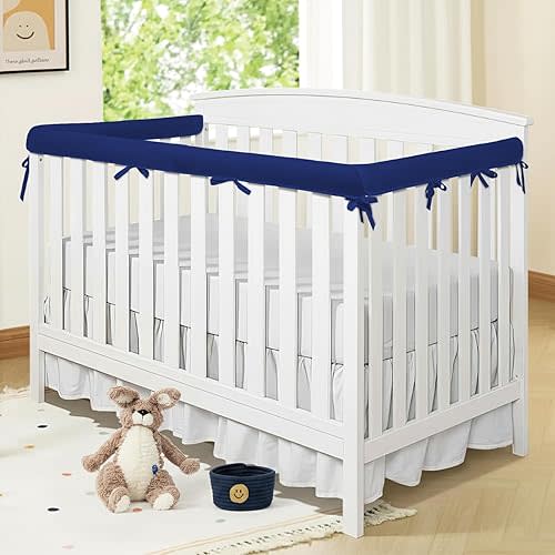 3pcs Covers for Teething,Soft Furniture Guards, Protector from Chewing, Suits for Most Standard Bed (Blue-jxt)