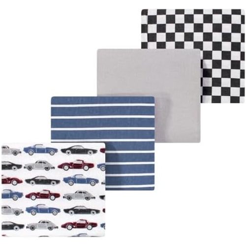 Luvable Friends Little Treasure Flannel Receiving Blankets 4pk