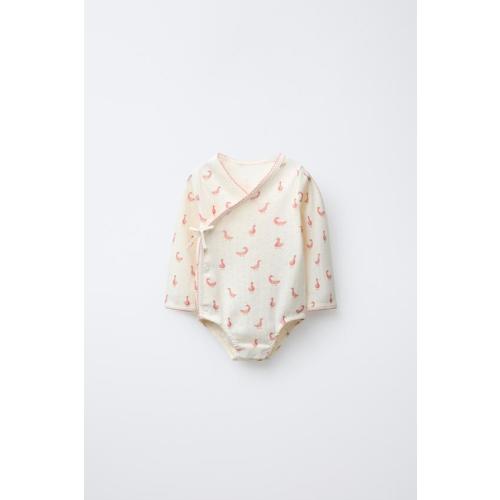 OCAS WRAP BODYSUIT - Light ecru | ZARA United States