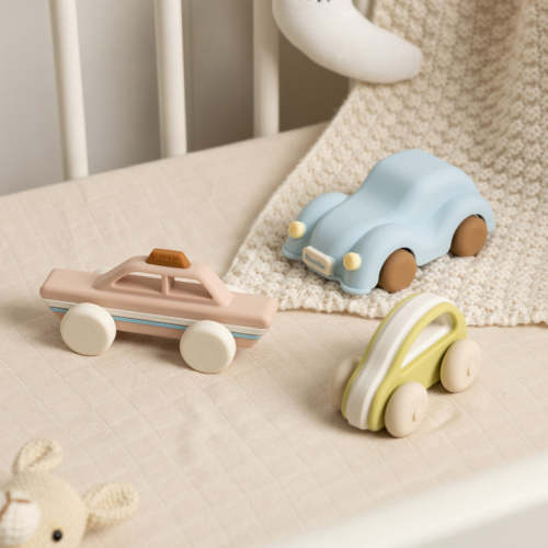 Montessori-Inspired Silicone Car Toys – Soft, Chewable & Durable Vehicles | Moonkie