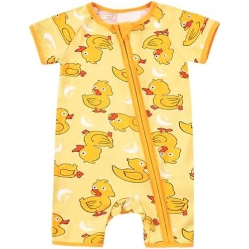 MOSSRIVER Bamboo Viscose Baby Romper Short Sleeve One Piece Footless Jumpsuit with Zipper Boys Girls Outfits