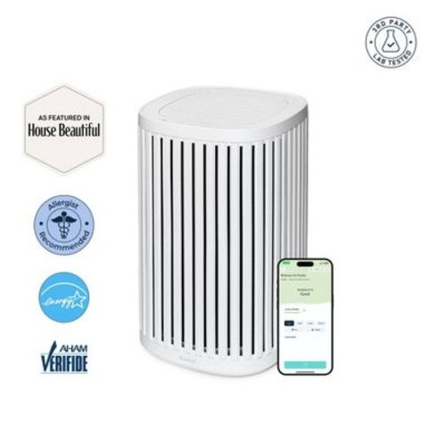 Windmill Compact Air Purifier for Home 3-in-1 Filtration Ultra-Quiet True HEPA Medical Grade Covers Up To 975 sq ft White