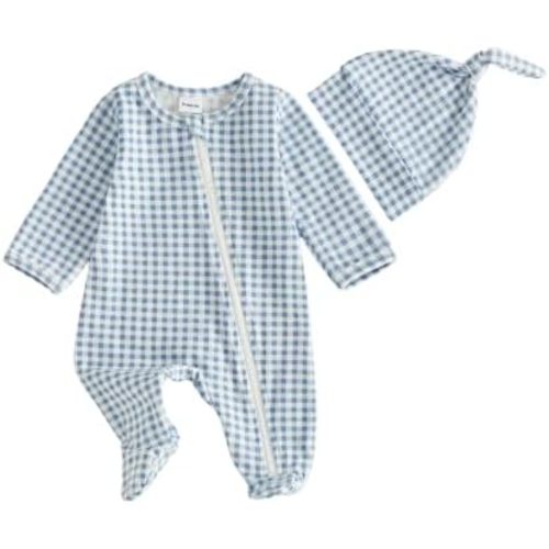 Twopumpkin Baby Boy Coming Home Outfit Jumpsuit