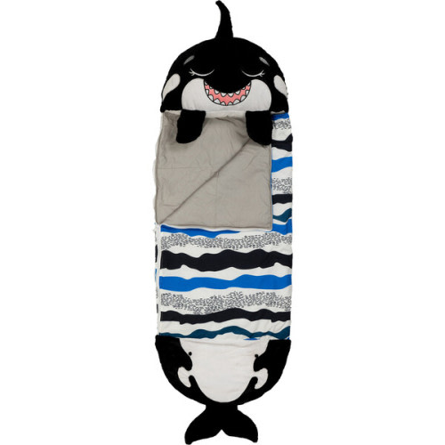 Happy Nappers: Pillow & Sleepy Sack: Medium - Ozzy The Black Shark - Idea Tank | Maisonette