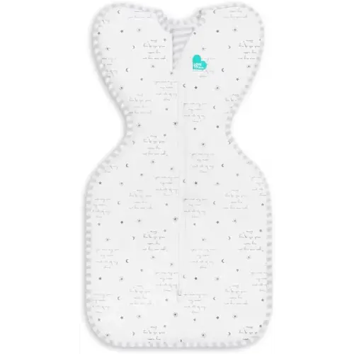 Love to Dream Swaddle Up, Arms Up Position, Light and Ultra Breathable Cotton, Versatile Wearable Blanket Spring, Summer, Sleep Bag - 0.2TOG, 5-8.5lbs, You are My White