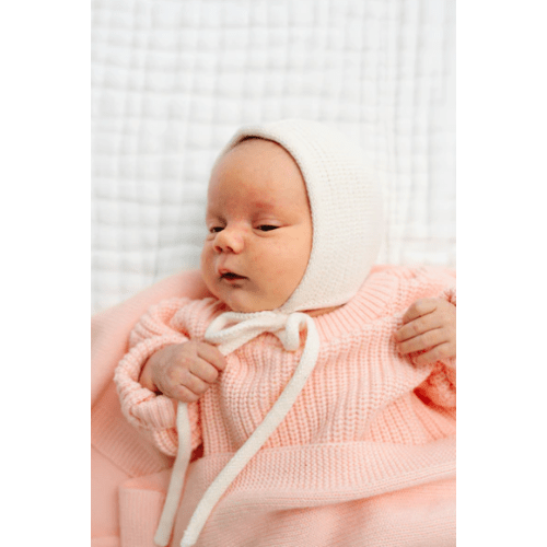 Knit Bonnet - Ivory