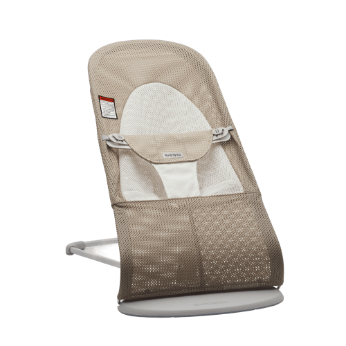Bouncer Balance Soft: Gray beige/White - Mesh
