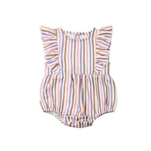 Lizzy | Striped Romper – Bodoke Kids Boutique
