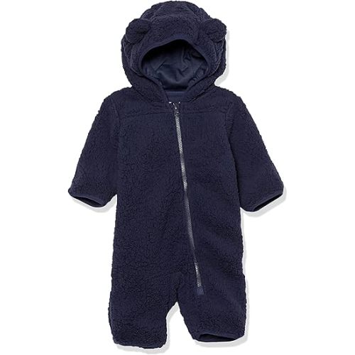 Amazon Essentials Unisex Babies' Sherpa Fleece Bunting Suit