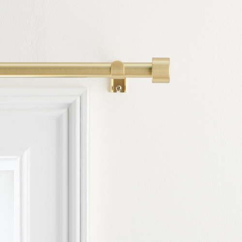 Mainstays Adjustable Single Curtain Rod - Gold
