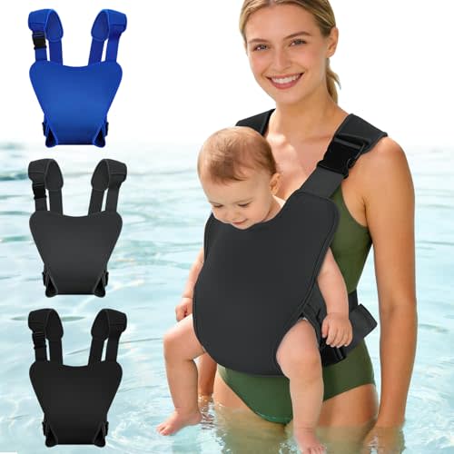 Baby Carrier Waterproof Ergonomic 4-24 Months Grey | Neoprene Baby Carrier, Baby Water Carrier for Pool,Beach & Land