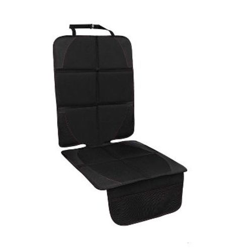 Itopfox Car Seat Protector for Child, Baby, Pets - Thick Padding Waterproof Universal Cover with Mesh Pockets, Black