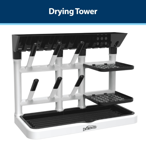 Dr. Brown's Drying Tower Space Saving Vertical Rack for Baby Bottles and Accessories