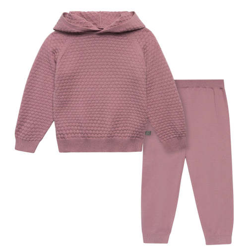 2-Piece Infant & Toddler Girls Rose Sweater Knit Hoodie Viscose Set – Gerber Childrenswear