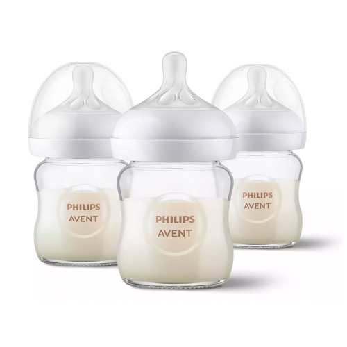 Biberon Verre Naturel 4oz Paquet de 3 - Philips Avent – CLÉMENT