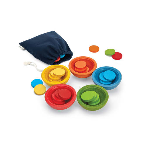 Sort & Count Cups Color Sorting Toys