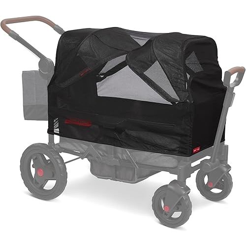 Mosquito Net for Baby Stroller Wagon, Baby Travel Gear, Wagon Stroller Summer Essentials, Newborn Essentials, Radio Flyer Mosquito Mesh with Bag