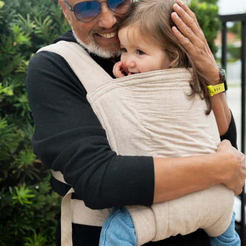 Tan Buckle Baby Carrier | Ergonomic Soft Structured Carrier