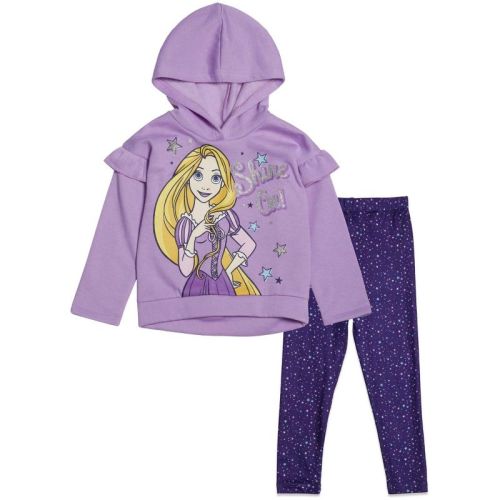 Disney Fleece Pullover Peplum Hoodie and Leggings Outfit Set Infant