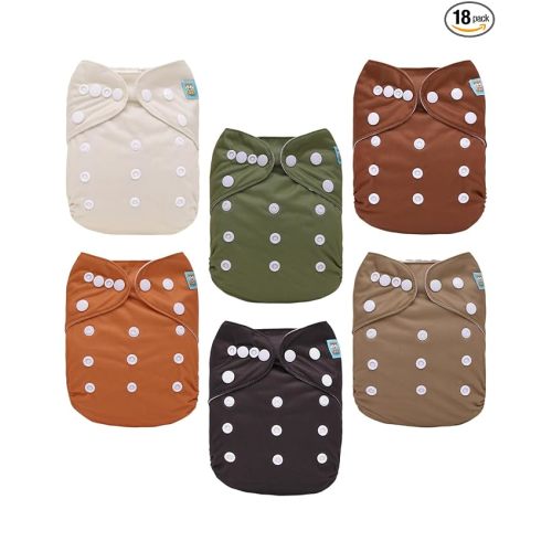 ALVABABY Cloth Diaper 6 Pack