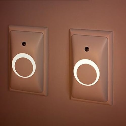 GlowGuard Baby Proof Outlet Cover & Night Light (2-Pack) | Secure & Tamper Resistant | Childproof, Babyproof, Toddler Proof, Child Safety Socket Cover | Light Sensor or Manual Toggle | Patent Pending