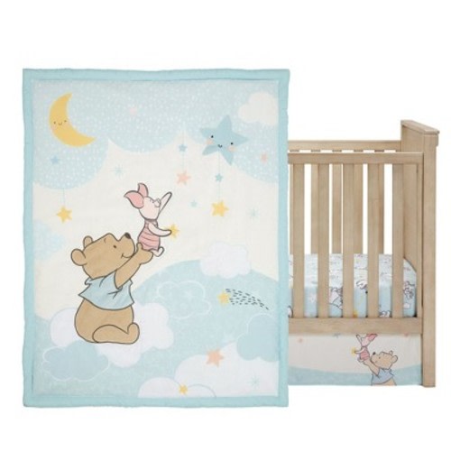 Bedtime Originals Starlight Pooh 3-Piece Crib Bedding Set - Blue, Animals