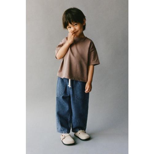 PLAIN T-SHIRT AND BERMUDA JOGGING SET - Taupe gray | ZARA United States