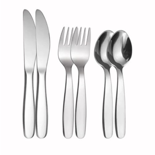 6 Pc Set Kids Stainless Steel Cutlery