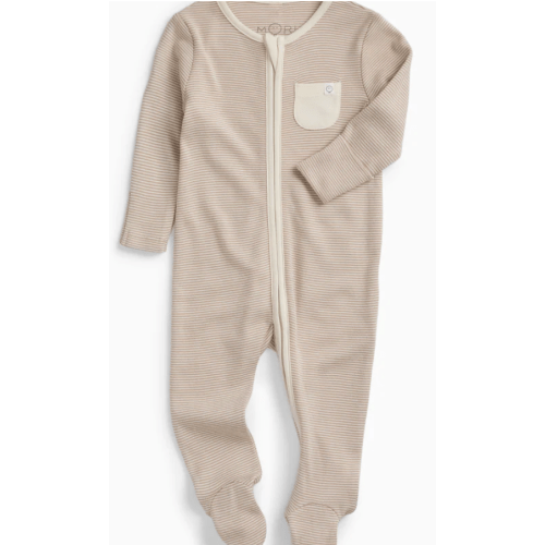 Clever Zip Sleepsuit Blue Stripe / Newborn