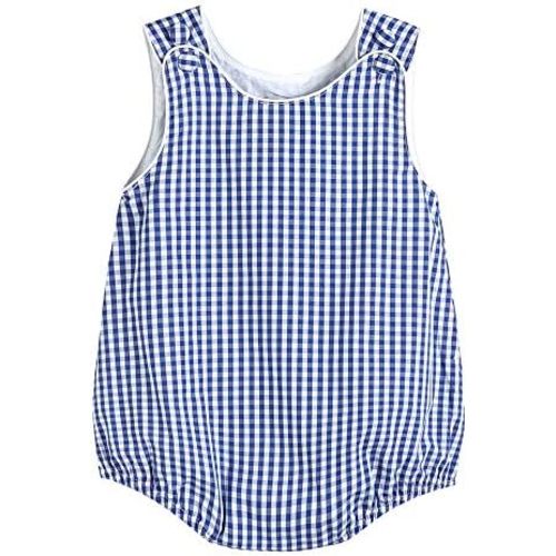 Baby & Toddler Boys and Girls Seersucker or Gingham One-Piece Bubble Romper