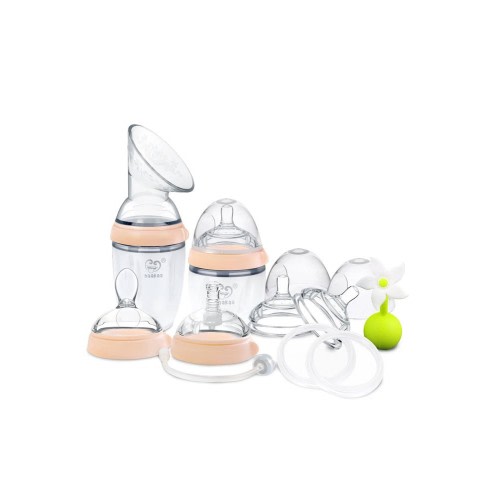 Haakaa Gen 3 Silicone Pump & Bottle Premium Pack (Nude)