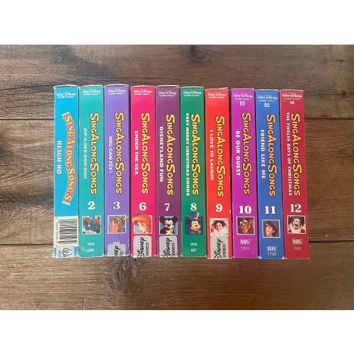 Disney Sing Along Songs VHS // Sold Individually