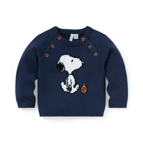 Baby Merchant Marine Peanuts Snoopy Baby Sweater by Janie and Jack
