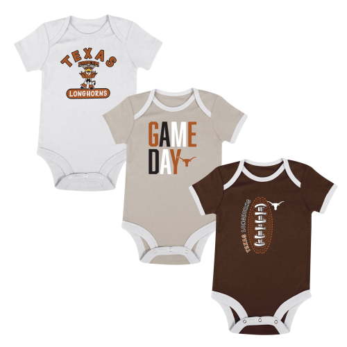NCAA Infant-Boys Texas Longhorns OUTFIT SETS Onesie Game Day Fan Apparel