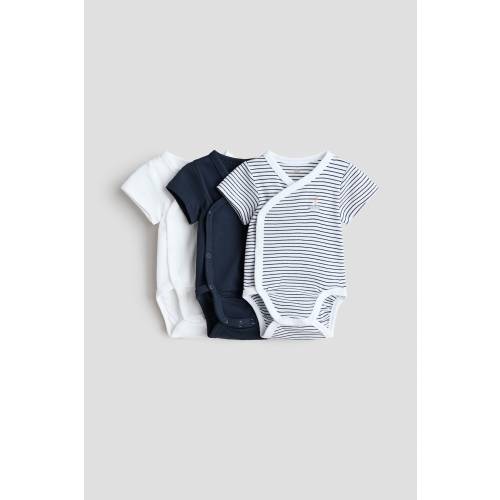 3-PACK WRAPOVER BODYSUITS