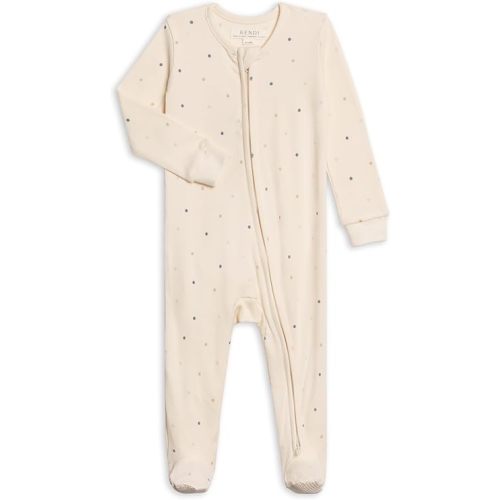 Colored Organics Baby Zip-Up Footed Sleeper with 2-Way Zipper - Organic Cotton Pajamas